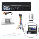 7" 1Din Telescopic Touch Screen Car Radio Stereo MP5 Player BT/USB/AUX w Camera