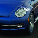 Porsche Volkswagen Beetle Black Car Headlight Eyelash Sticker Eyebrow Decal