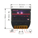 Solar Charge Controller PWM 10A-50A 12V Build In Timer Battery Control Adapter