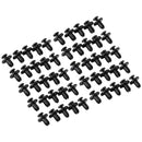 50pcs Fairing Panel Bolt Clip 6mm Plastic Screw Rivets Clips Black For Honda Generic