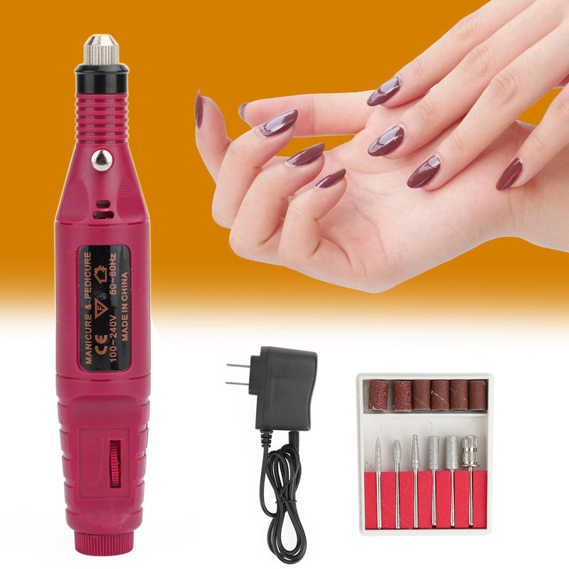 Electric Nail File Art Drill File Acrylic Manicure Pedicure Portable Machine Kit Generic