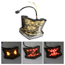 LED Brake Turn Signals Taillight For Kawasaki Z650 Ninja 650 Z900 17-24 Silver Generic