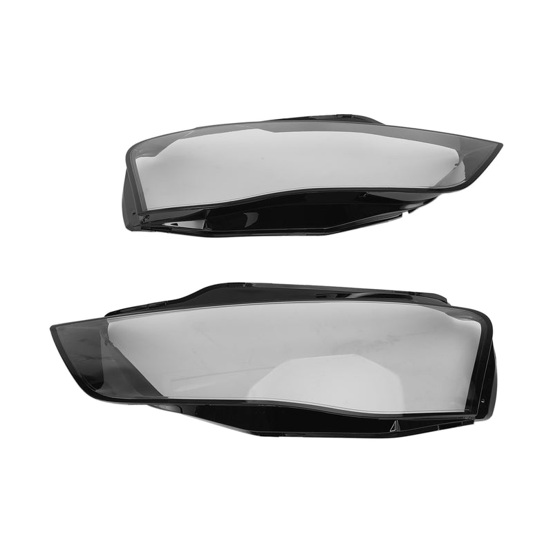 2012-2016 Audi A4 B8 Facelift Left +Right Headlight Lens Plastic Cover Shell