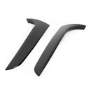 Pair Rear Window Side Spoiler Canards Trim Fit Audi A4 B8 Glossy Black Generic