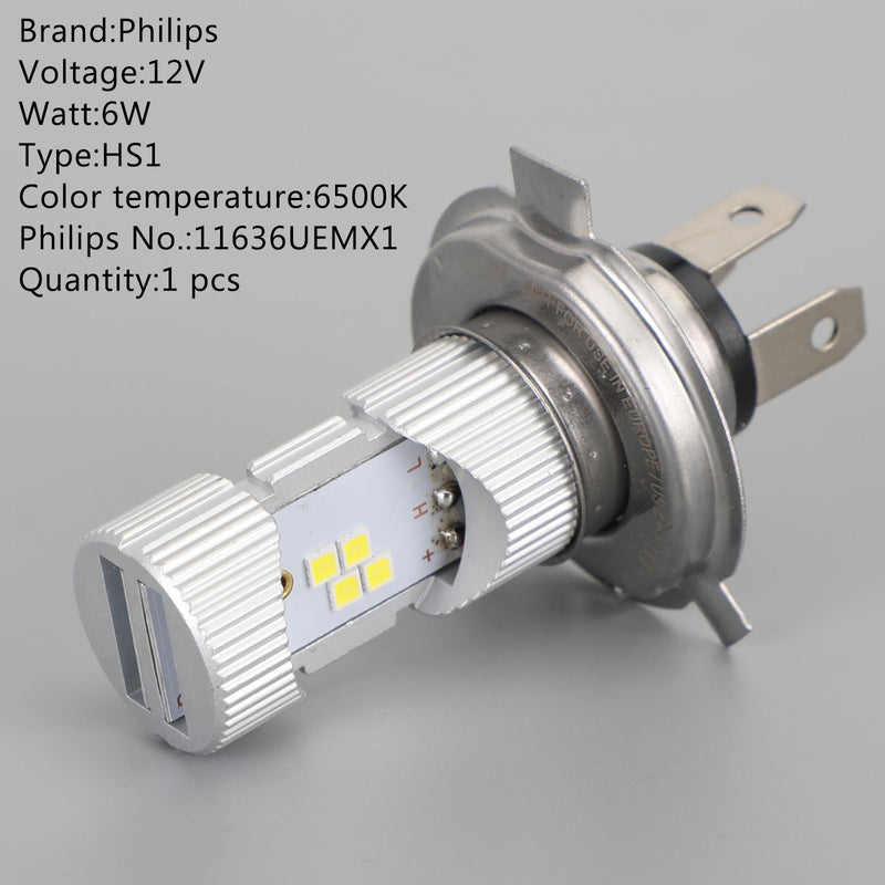 For Philips HS1 Ultinon Essential Moto +100% Brighter 6500K White Light Generic