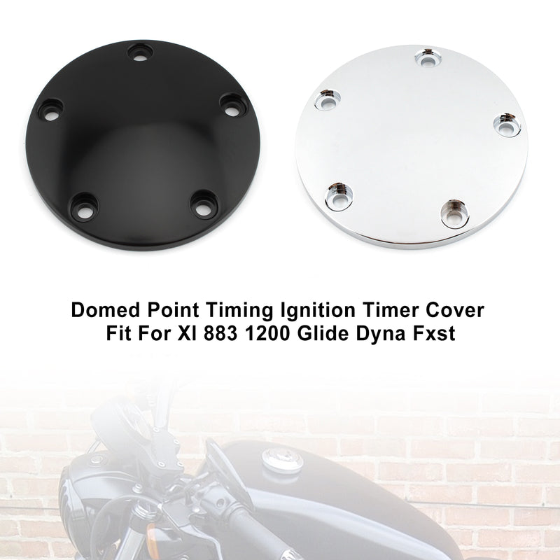 Timing Ignition Timer Cover Domed Point For Fltr Electra Glide Dyna Fxst Chrome Generic
