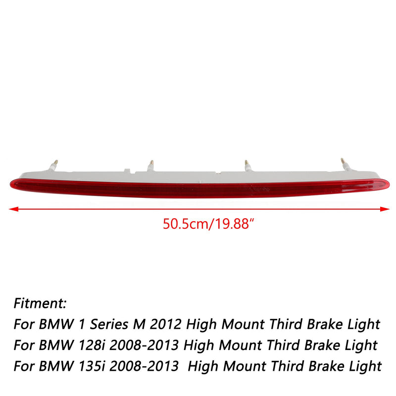 3rd Third Brake Light High Mount Center Red/BL Lens For BMW 128i 135i 1 Series M BMW Generic
