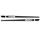 2pcs Mercedes Benz W205 C Class AMG Side Skirt Stripes Decal Sticker Black