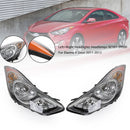 Elantra 4-Door 2011-2013 Left+Right Headlights Headlamps 92101-3Y000 HY2502161 81550-0R090,81560-0R090