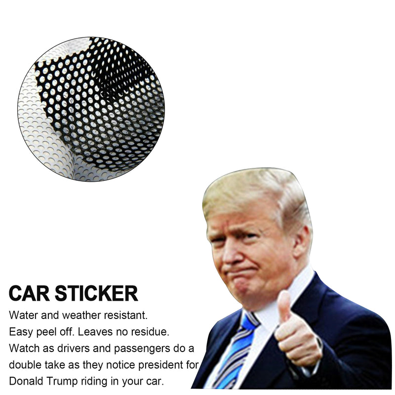 2020 Car Person Sticker Trump Presidential Election Passenger Side Window Left