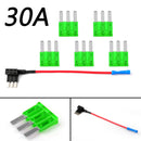 1 ¡Á Micro3 Fuse Automotive ATL 3 Prong Blade Fuse Holder + 5 ¡Á 30A Micro3 Fuse