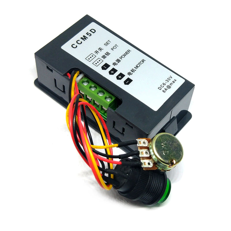 DC 6V-30V 12V 24V Max 8A Motor PWM Speed Controller With Digital Display Switch