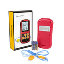 Digital Thermocouple Thermometer Temperature Dual-channel Meter Tester LCD