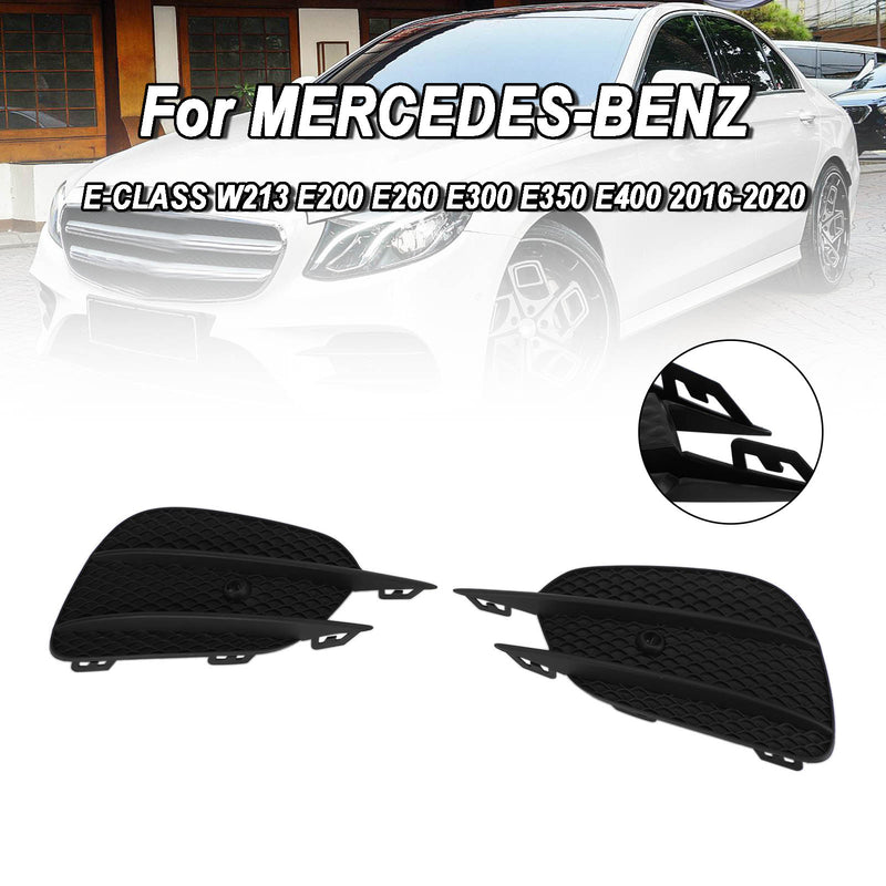 MERCEDES E-Class W213 2pcs Bumper Grille Fog Lights Grill Grille Trim Cover