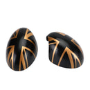 Mirror Covers for MINI Cooper R55 R56 R57 R58 R59 R60 R61 Power Fold Mirror Black/Gold