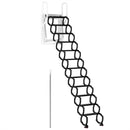 Wall Mounted Folding Ladder Black Loft Attic Stairs Pull down 12 Steps 9.8ft Black Wall Mounted Folding Loft Ladder Stairs Attic Ladder Home Pulldown