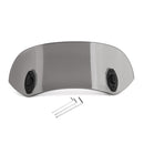 Motorcycle Adjustable Clip On Windshield Extension Spoiler Wind Deflector Gray Generic