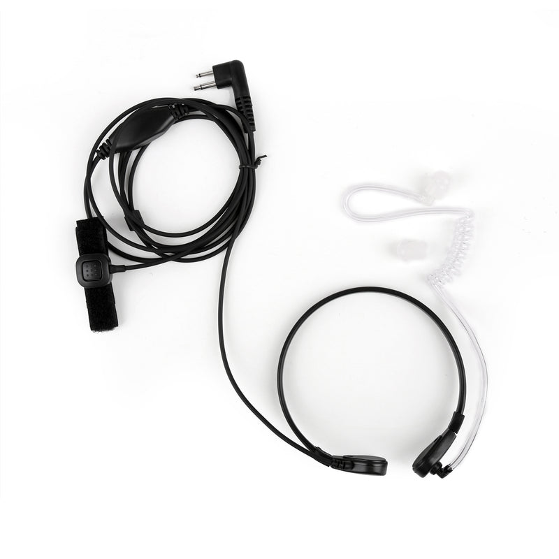 1x Throat Vibration Mic Acoustic Tube Headset For Motorola GP300/88/88S/3688