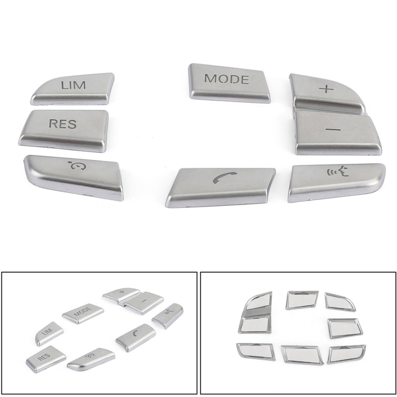 7x Inner Steering Wheel Button Trim Cover Fit For BMW X3 F25拢篓11-17拢漏X4 F26拢篓14-17拢漏 Generic