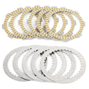 Clutch Kit Iron& Friction Plates for Kawasaki KX80 KX85 KX100 1998-2018 Generic