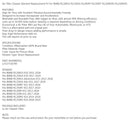 Air Filter Element 13727726799 Fits BMW R1200/1250 Liquid Cooled Boxer 2013-2024