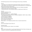 Fuel Rail Pressure Sensor Fits For Ford Peugeot Citroen Volvo 2.0 HDi TDCi Generic