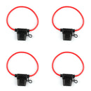 Mini Blade Fuse Holder Waterproof 12AWG In-Line Wire Cable For Car/Boat