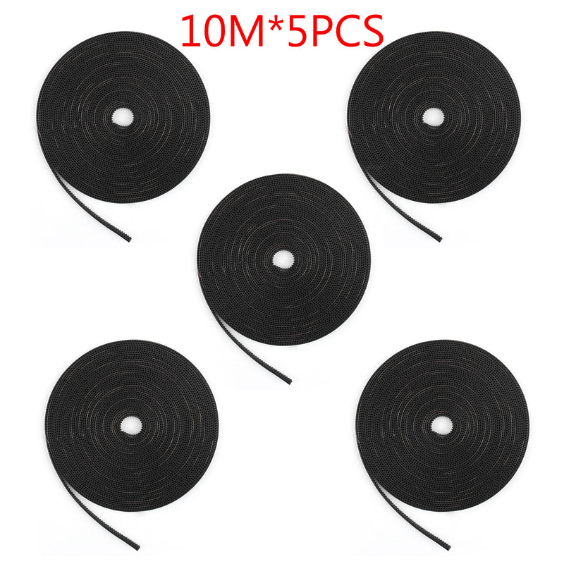 5m 10m Timing Belt Open Rubber For 2GT 6mm Pulley 3D Printer CNC