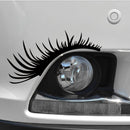 Porsche Volkswagen Beetle Black Car Headlight Eyelash Sticker Eyebrow Decal