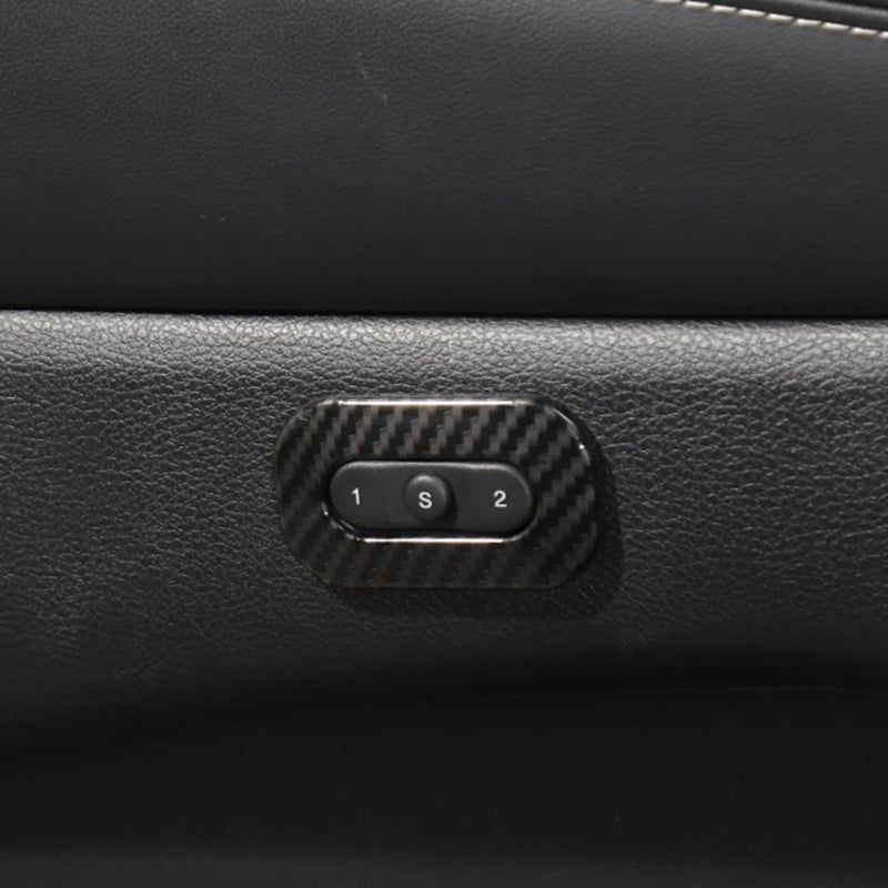Carbon Memory Seat Switch Button Cover Trim For Durango Grand Cherokee 2011+ Generic