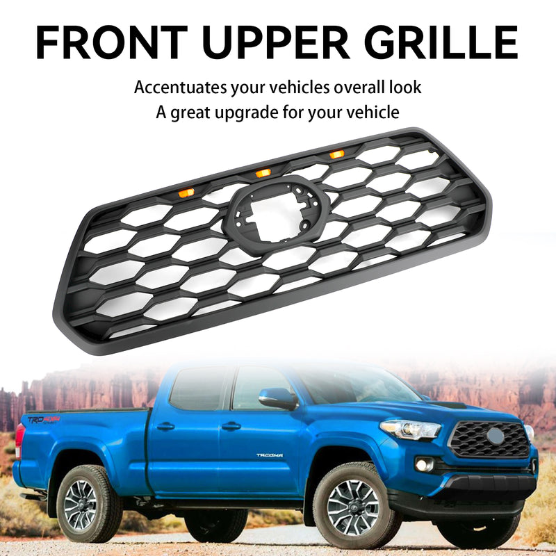 Toyota Tacoma 2018-2023 Raptor Style Front Bumper Grille Grill W/ LED Light