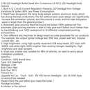 27W LED headlight Bullet Head Mini Conversion Kit 9012 LED Headlight Bulb Generic