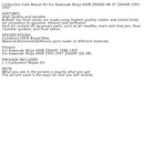 Carburetor Rebuild Repair Kit For Kawasaki Ninja 600R ZX600C ZX600F 95-97 ZX-6R Generic