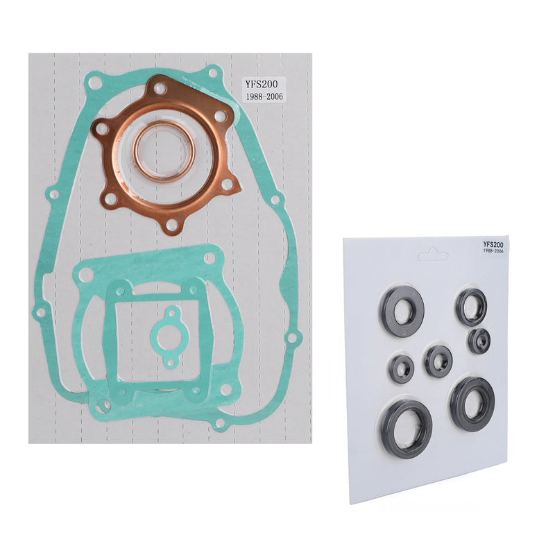 Complete Engine Gasket Kit Set w/Oil Seals Fit for Yamaha Blaster YFS 200 88-05 Generic