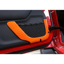 4pcs ABS Trunk Sundry Net String Bag Frame Trim For Renegade 2011+ 4Door Silver/Orange Generic