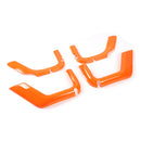 4pcs ABS Trunk Sundry Net String Bag Frame Trim For Renegade 2011+ 4Door Silver/Orange Generic