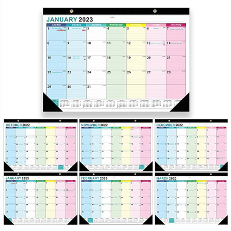 2023.1-2024.6 Calendar Brownline Home Office Monthly Desk Pad Calendar