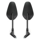 New Black Left & Right Motorcycle Cruiser Chopper Rearview Side Mirrors M10 10Mm Generic