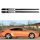 2pcs Mercedes Benz W205 C Class AMG Side Skirt Stripes Decal Sticker Black