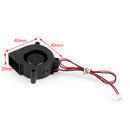 4Pcs Brushless DC Cooling Blower Fan 12V 5020s 50x50x20mm 0.18A Sleeve 2 Pin