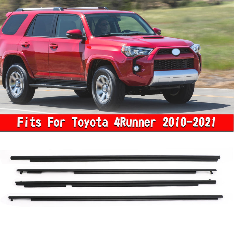 Car Outside Window Weatherstrip Seal Belt Moulding For Toyota 4Runner 2010-2021 Generic