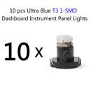 10pcs T3 Neo Wedge Led Bulbs Instrument Panel Cluster Interior Lights Pure Blue Generic