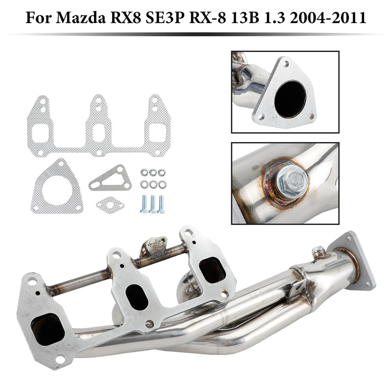 2004-2011 Mazda RX8 RX-8 R3 GT Grand Stainless steel Exhaust Header