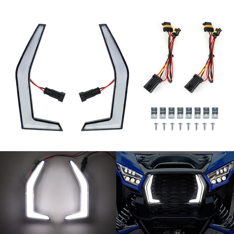 Kawasaki Teryx KRX 1000 2020-2023 Fang Accent Grill Lamps LED Front Light