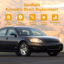 2006-2007 Montee Carlo 2 Door Coupe/4 Door Sedan Chrome Housing Clear Amber Headlights Assembly