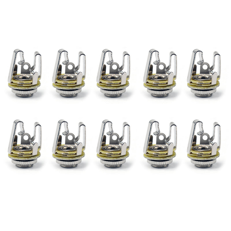 10PCS3.5mm Stereo Socket Jack Female Connector Panel Mount Solder For Headphone