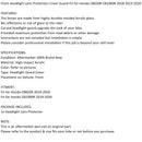 Front Headlight Lens Protection Fit for Honda CB 650 R CB 1000 R 2019 2020 Generic