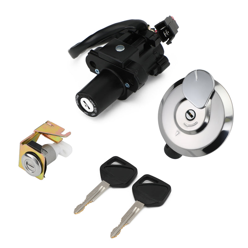 Ignition Switch Fuel Gas Cap Seat Lock Set Keys For Honda XL125V Varadero 01-06 Generic
