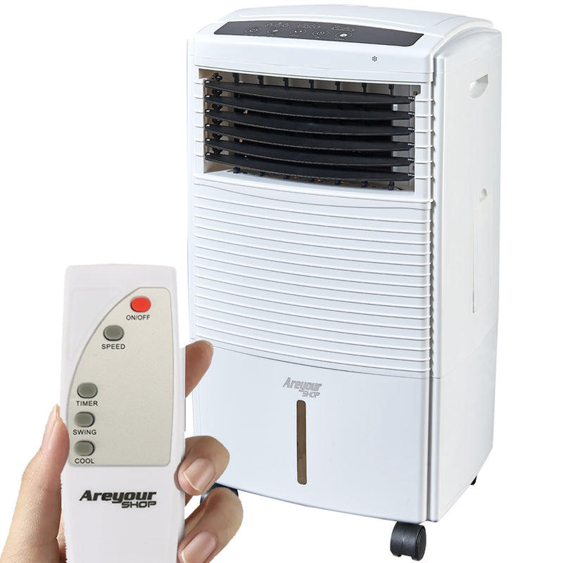 15L (4 Gal) Evaporative Cooling Fan with Anion Humidifier & Portable Remote Control