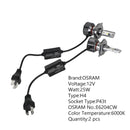 E6204CW H4 For OSRAM Car LEDriving HL XLZ Superior Brightness 12V25W P43t Generic